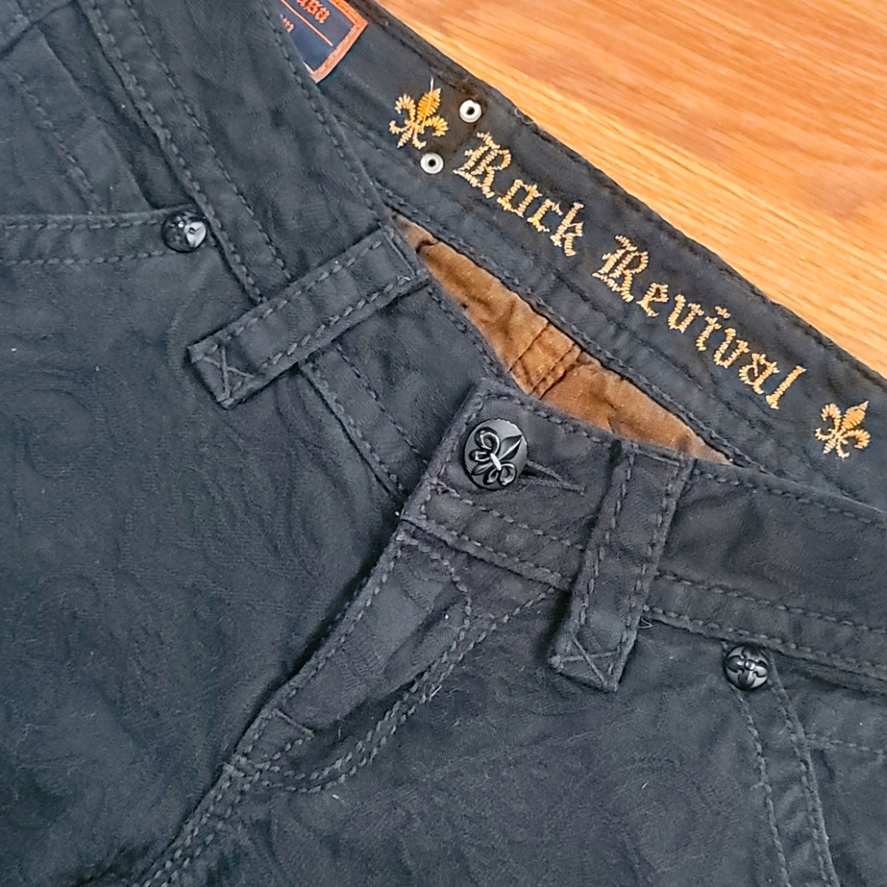 Rock Revival Black sequin pocket pants